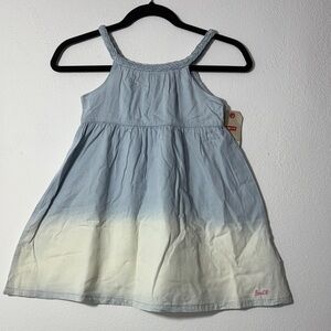 Cat & Jack Blue and Cream Gradient Kids Dress SIZE 5/6 YRS